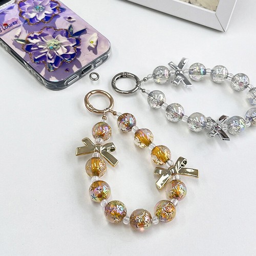Phone Anti-lost Lanyard Color Plating Bead Phone Chain For IPhone Xiaomi Samsung - Zdjęcie 4 z 15