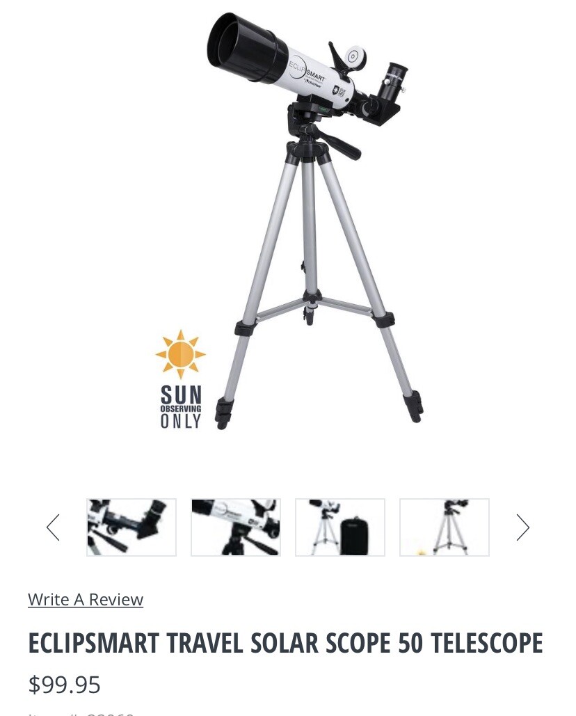eclipsmart travel solar scope 50