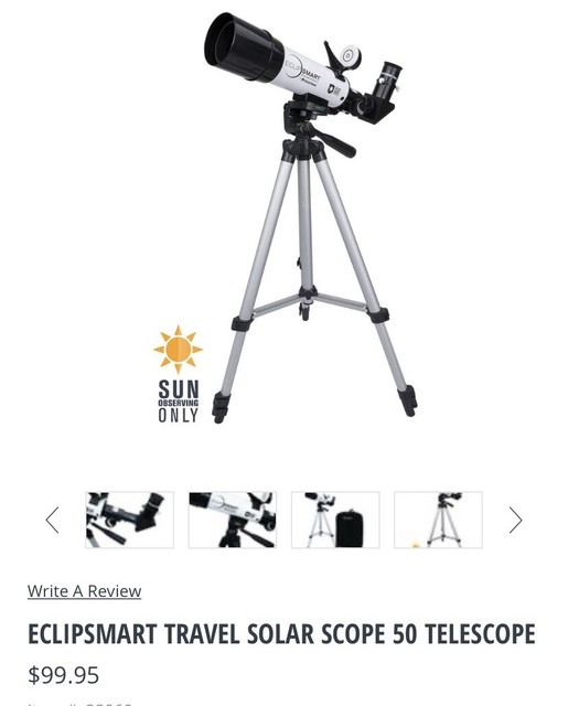 celestron eclipsmart solar 50 travel telescope