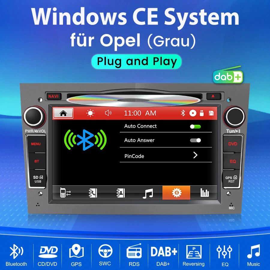 7'' Autoradio GPS Nav DVD Für Opel Astra Corsa C/D Vectra C Zafira B Signum DAB+ - Bild 3 von 4