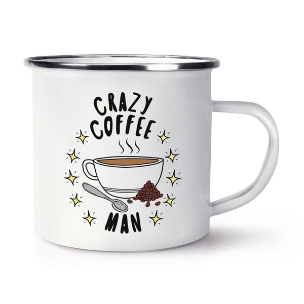 VerrüCkte Kaffee Mann Stars Emaille Becher Tasse Vatertag Freund Lover Addict-image