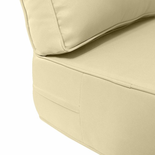 |COVER ONLY| Piped Trim Outdoor Deep Seat Cushion Patio Furniture Cushion Covers - Picture 88 of 169