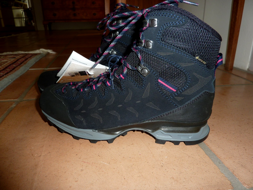 HANWAG Makra Trek Lady GTX Wander Schuhe Trekking Gr. 38 Blau Gore Tex