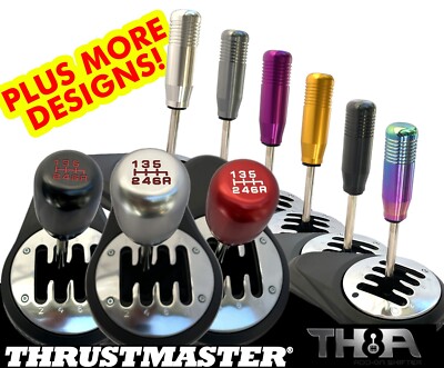 Gear Shifter Knob & Adaptor For Thrustmaster TH8A Sim Racing Mod