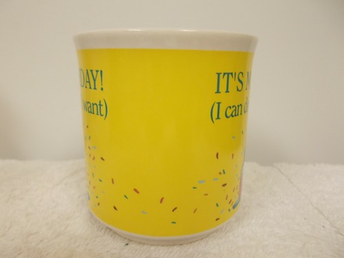 Taza de té de café lo que quiera es mi cumpleaños productos de papel reciclado de colección - Imagen 2 de 6