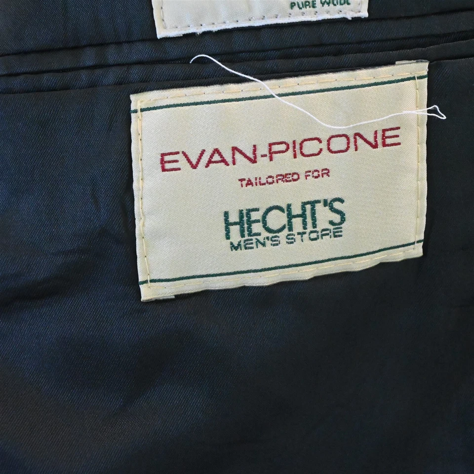 Vtg USA Made 42S Gray Birdseye Wool Double Breasted Blazer Jacket Sport Coat - Image 4 of 4