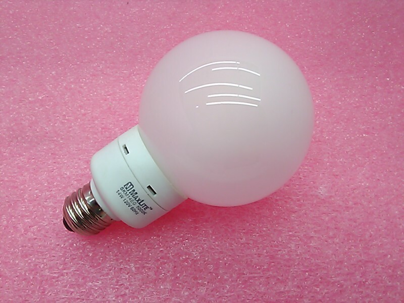 MaxLite 14W Warm White G25 CFL Bulb, E26 Base eBay