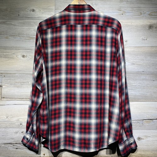 Lauren Ralph Lauren Button-Up Shirt Womens XL Lightweight Viscose Plaid Flannel - Picture 2 of 8
