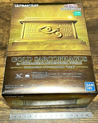Gold SARCOPHAGUS Chest Storage Box Model Kit For Millennium Puzzle