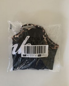 NEW Victoria's Secret PINK Ultimate Lightly Lined Sports Bra Black Leopard XS S