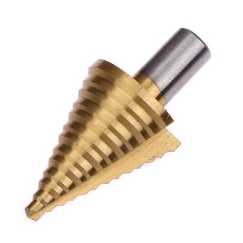5mm-35mm HSS Spiral Step Cone Drill Bit Metal Hole Cutter Titanium Nitride Coat - Bild 4 von 8