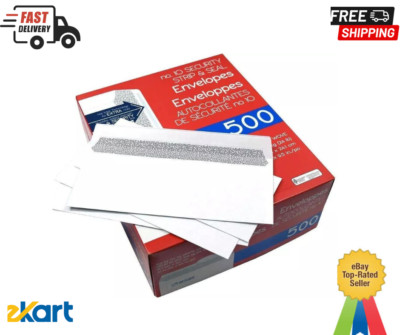 Security Letter White Business Envelopes Self Stick Bulk 500 Peel Seal Tinted