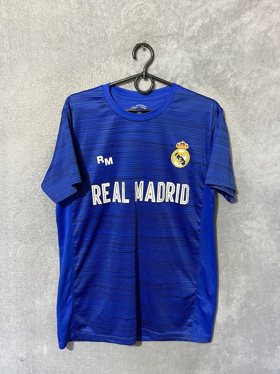 Camiseta de Entrenamiento Real Madrid Camiseta de Fútbol Azul Producto Oficial Hombre Talla S