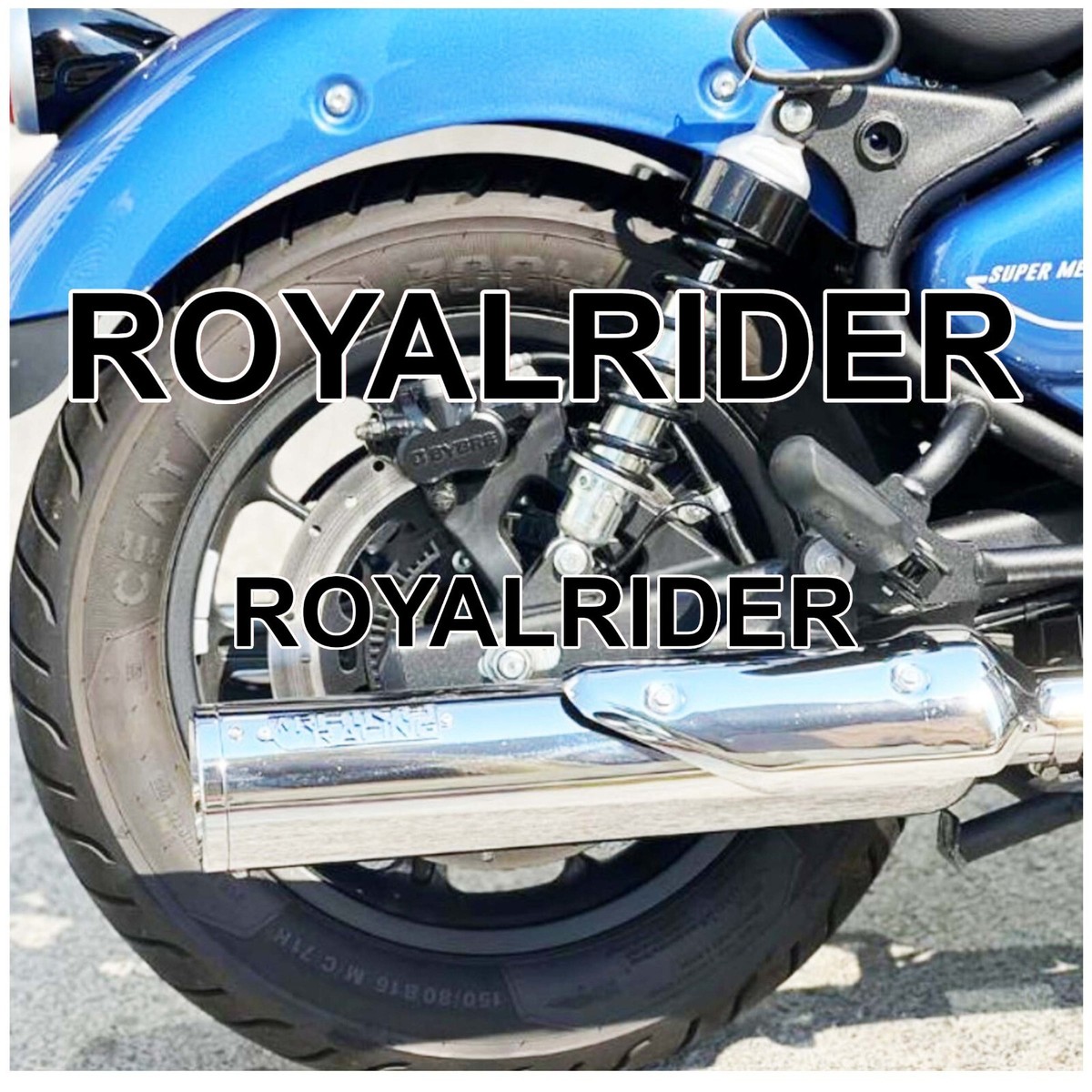 RHINO RACING STAINLESS STEEL EXHAUST FIT FOR ROYAL ENFIELD SUPER
