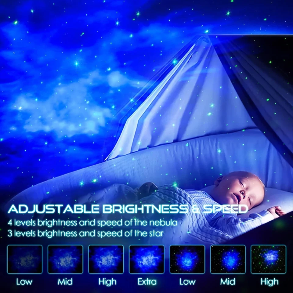 Sternenhimmel Projektor Astronaut Lampe Galaxie Nachtlicht Licht Weiß B372 - Bild 4 von 4