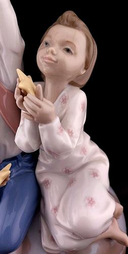VTG Lladró "World of Love" UNICEF Boy & Girl w/ Stars Figurine #6353 Perfection! - Picture 15 of 22