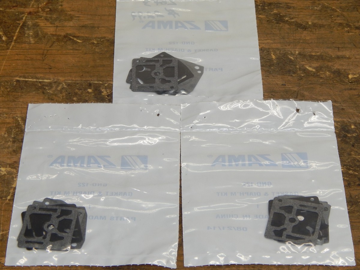 Genuine OEM ZAMA SET of Three Gaskets/Diaphragms GND-122 | eBay