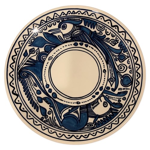 French Felix Tisso T. Taxco folkart vintage 7 1/4” plate RARE