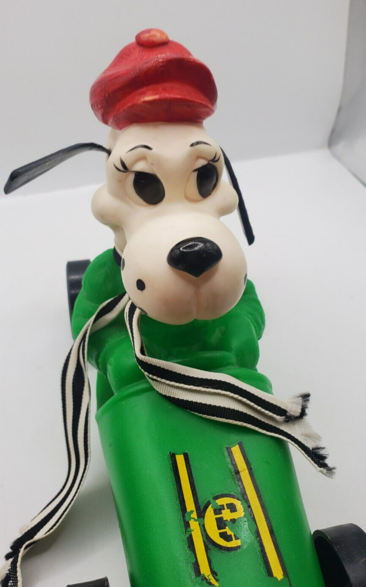 “Racing Car Dog” BANKドール Vintage Race Car Toy Dog Bank (Z-2) | eBay