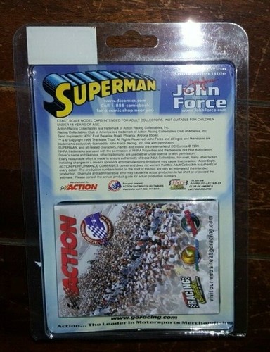 John Force #1 Castrol/Superman 99' Mustang Funny Car 1:64 Scale~ Limited Edition - Picture 2 of 2