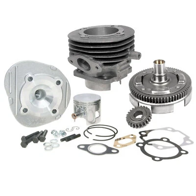 MF BRAND Kit Cilindro Gruppo Polini 102cc Dm 55 + Campana 24/72 Vespa 50 Special R L N PK
