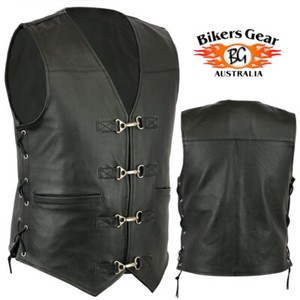 leather vest ebay
