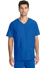 Cherokee WW Originals Scrubs Men's Tuck-in V-Neck Top CK783A ROY Royal Free Ship