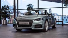 Cars audi exclusive tt roadster Desk Mat Stitched