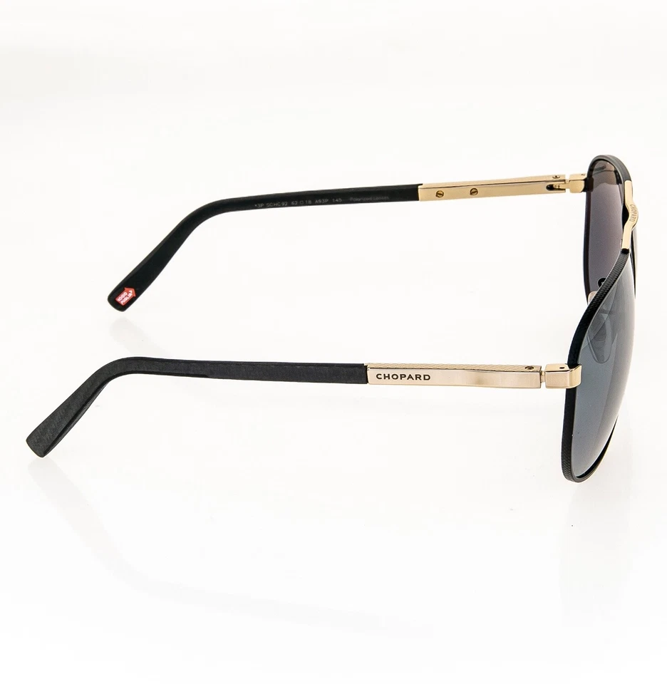 CHOPARD 1000 Miglia Aviator Negro Dorado C92 Fibra de Carbono Caucho POLARIZADO SCHC92S Foto 2 de 4