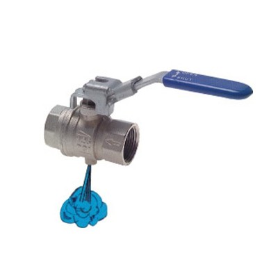 Mini Kugelhahn G 3/8 Mit Zwangsentlüftung - PN 20 Für Druckluft, Messing Verchromt