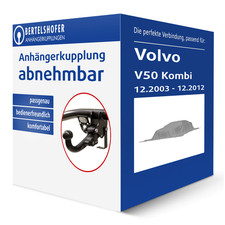 Brink Anhängerkupplung abnehmbar für VOLVO V50 Kombi Typ 545 AHK