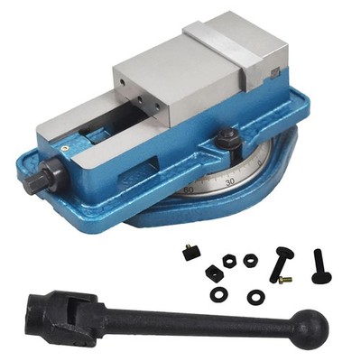 Precision Mill Vise Anti Jaw Lifting Swivel Base 3 Jaw Small Bench Top Mini