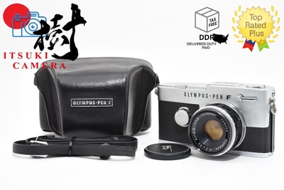 Near Mint Olympus Pen FV Half Frame 35mm Film Camera 38mm F1.8 Lens W/Case JAPAN