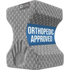 Memory Foam Knee Pillow for Side Sleepers: Hip Sciatica Back Pain Relief