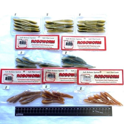 812931 Roboworm VM 3 Zoll Großpackung 64 Stück verschiedene Farben Alive...