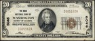 Washington, DC Riggs Bank 1929 $20 Twenty Dollar Type 1 National Note Ch#5046 — photo 1