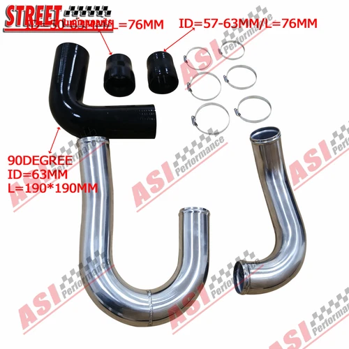 Hot Side intercooler Hose Piping pipe kit For Ford Falcon BA BF XR6 Turbo models - Picture 8 of 11