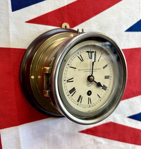 Rare WW2 Admiralty Pattern Royal Navy Convoy Zig Zag Clock by Smiths (c.1944) - Picture 4 of 9