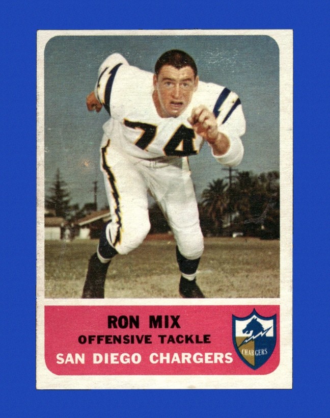 1962 Fleer Set-Break # 82 Ron Mix NR-MINT *GMCARDS*