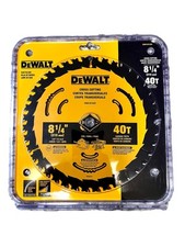 Dewalt DWA181440 Circular Saw Blade 8 1/4  , 40T Carbide Teeth, Cross Cutting New