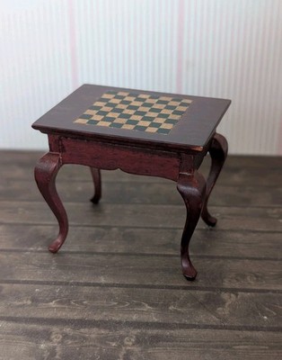     AUTHENTIC MODELS     Schachtisch Tischchen mahagoni   Handarbeit  
