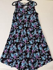 NWT **The Pioneer Woman V-Neck Umbrella Dress* BlackFloral**Size XXL (20)*Cute!!