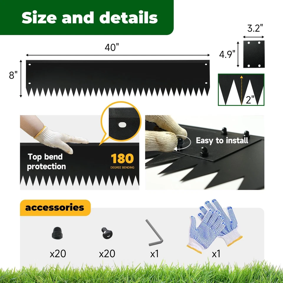 Bordes de jardín de acero con protección de flexión superior borde de paisaje de metal acero L... Foto 2 de 4