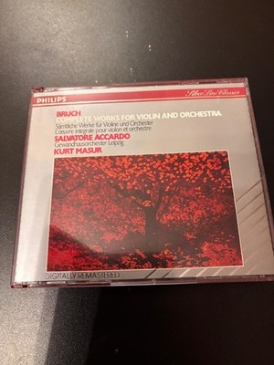 BRUCH SALVATORE ACCARDO KURT MASUR CD BOX GW LEIPZIG COMPLETTE WORKS SÄMTLICHE W