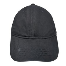 Unbranded Slideback Baseball Cap Black One Size Adjustable Lightweight Blank