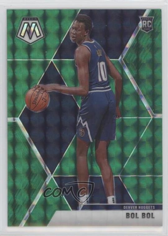 2019-20 Panini Mosaic Rookies Green Prizm Bol Bol #222 Rookie RC 12g7