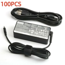 100  Genuine Lenovo 65W ADLX65YLC3A USB-C Type-C Laptop Charger AC Power Adapter