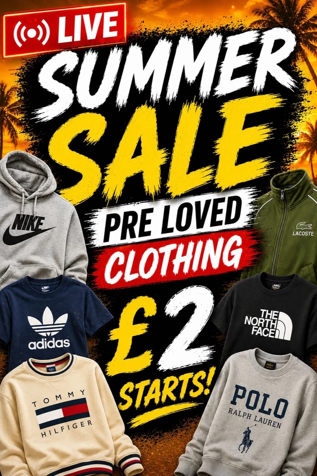 Summer Sale 🔥 15 Seconds - £2 Starts - 2-4-1  Mens And Womens Fashion 🛍️