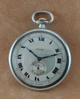 Antique LONGINES 50mm Sterling Silver Open Face Pocket Watch. Circa 1924