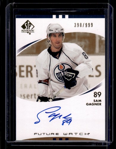 Sam Gagner [Autograph] #213 2007 SP Authentic card